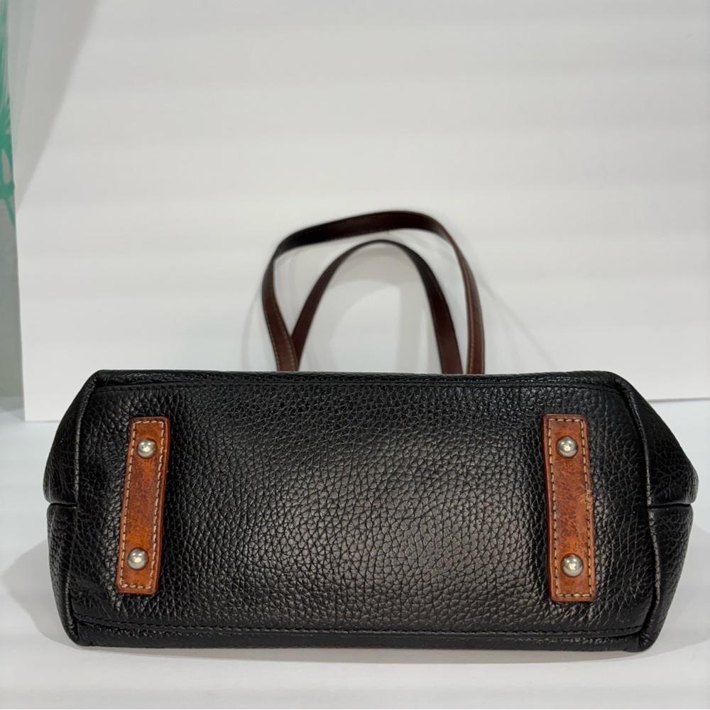 Dooney & Bourke Emily Shoulder Bag Black and Tan - Picture 7 of 16